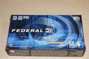 lot 81 image: 20 Federal .30-06 Sprg 150 Gr JSP Ammo