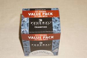 lot 98 image: 525 Federal Champion .22 LR Ammo