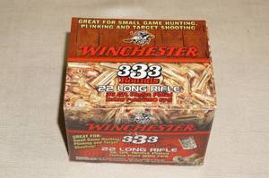 lot 99 image: 333 Winchester .22 LR 36 Gr HP Ammo