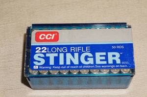 lot 109 image: 50 CCI Stinger .22 LR Ammo