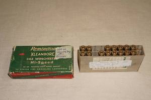 lot 120 image: 15 Reloaded .243 Win Spire Point Ammo