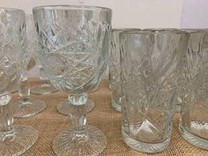 10 Glasses and 10 Goblets