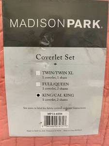 Madison Park - 1 Coverlet (Comforter), 2 Pillow Shams NEW