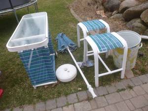 lot 47 image: Pool Bar & Chairs