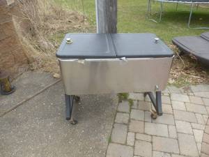 lot 51 image: Stainless Cooler Chest
