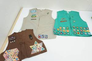 lot 24 image: Girl Scout vests