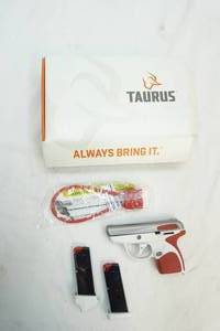 lot 118 image: semi-automatic pistol, magazines, cable lock, etc