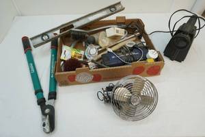 lot 245 image: tools,charger,fan
