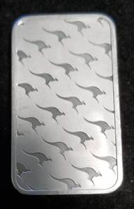 1 TROY OZ. .999 FINE SILVER BAR PERTH MINT AUSTRALIA