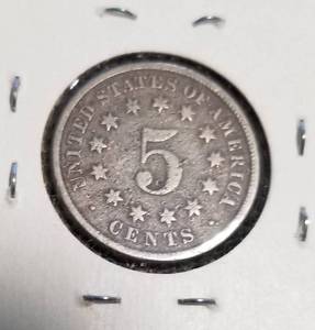 1870 US SHIELD NICKEL