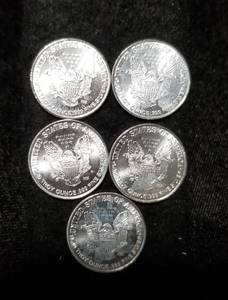 12 TROY OZ. .999 FINE SILVER 5X 110th Oz SILVER EAGLE DESIGN