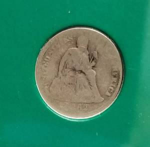 1862 SEATED LIBERTY DIME CIVIL WAR DATE