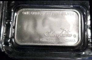 1 TROY OZ. .999 FINE SILVER BAR PROSPECTOR BY SILVERTOWNE SEALED