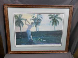 lot 19 image: Late Afternoon Five Iron by Walt Spitzmiller #53750