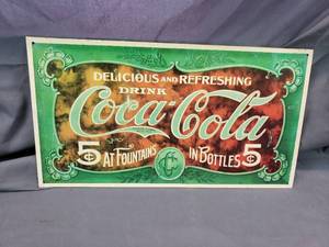 lot 42 image: Metal Coca-Cola Sign