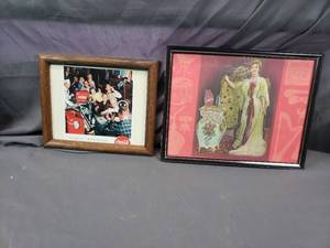 lot 43 image: 2 Small Coca-Cola Prints