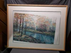 lot 51 image: Large Creek Scene Print
