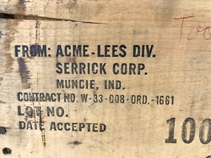 lot 94 image: Vintage - Acme Metallic Belt Links Crate