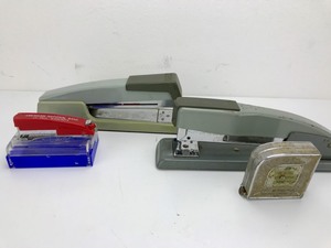 lot 60 image: Vintage - 3 Staplers  Tape Measure