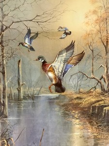 lot 97 image: Vintage - Flying Duck - Framed Print