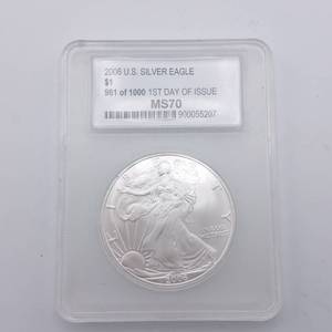 PCC Certified MS70 2010 American Silver Eagle