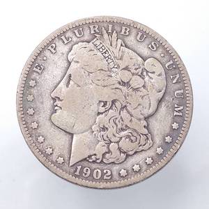 1902 Morgan Silver Dollar, Full Rims
