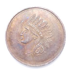Vintage .999 Silver Round, 1 Troy Oz, Beautiful Toning