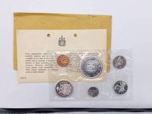 1964 Canada Proof-Like Mint Set, 80% Silver, 1.1 Troy Oz Actual Silver Weight