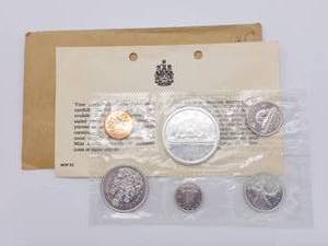 1965 Canada Proof-Like Mint Set, 80% Silver, 1.1 Troy Oz Actual Silver Weight