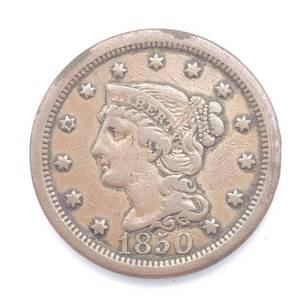 US Large Cent--1850, Full Liberty