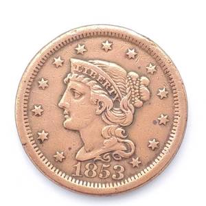 US Large Cent--1853, Higher Grade