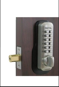 M210 Double Combination Satin Nickel Keyless Single Cylinder Deadbolt Lock