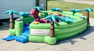 lot 97 image: Baby Dino Lake Toddler Inflatable