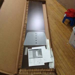lot 8 image: Select 25 in. W Espresso Wood Closet Tower by Closet Evolution- open box not used