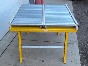 Lewco Heavy Duty Industrial Roller Table Set