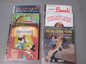 Lot of 6 Vintage Little Golden Book...