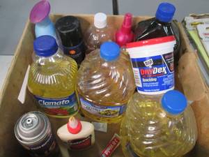 Box of Misc household items such as...