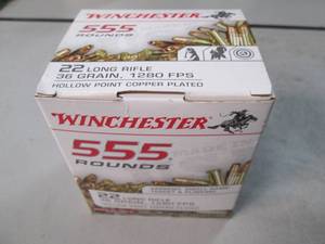 Winchester Ammunition 555 rounds of...