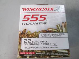 Winchester Ammunition 555 rounds of...
