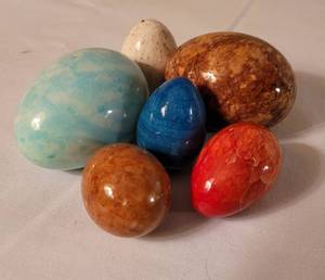 lot 111 image: Marble Eggs and Paperweights