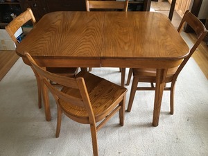lot 34 image: Dining Table and Four Chairs