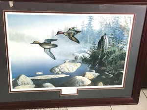 lot 42 image: Jim Hansel Wildlife Print - Waters Edge