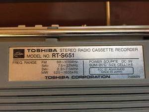 lot 174 image: Toshiba Radio Cassette Recorder