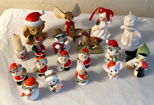 lot 135 image: Variety of Fun Christmas Figurines