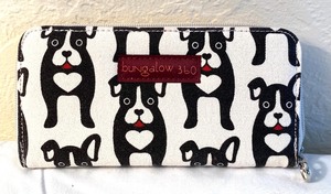 lot 134 image: Boston Terrier Themed Ladies Wallets (2) and Dog Figurine