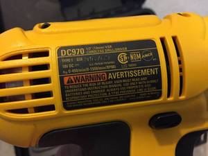 lot 286 image: DeWalt Rechargeable Drill