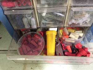 lot 300 image: 2 Hardware organizers Full of Hardware