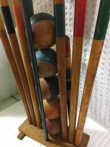lot 306 image: Vintage Croquet Set