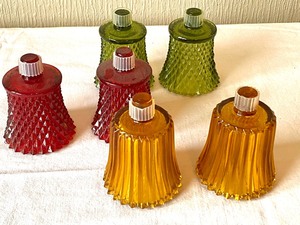 lot 255 image: Vintage Glass VotiveCandle Holders