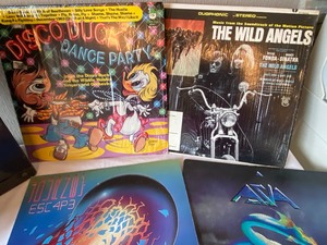 lot 280 image: Variety of Vintage Record LPs w Case